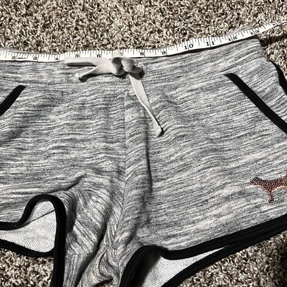 PINK Victoria’s Secret Rose Gold Bling Sequined SET  RARE!! Shorts and T-Shirt - Picture 15 of 15